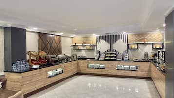 Free daily buffet breakfast