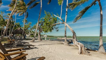 Private beach, fishing