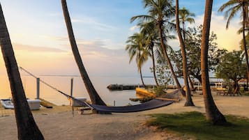 Private beach, fishing