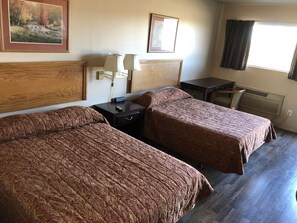 Room, 2 Double Beds | Free WiFi, bed sheets