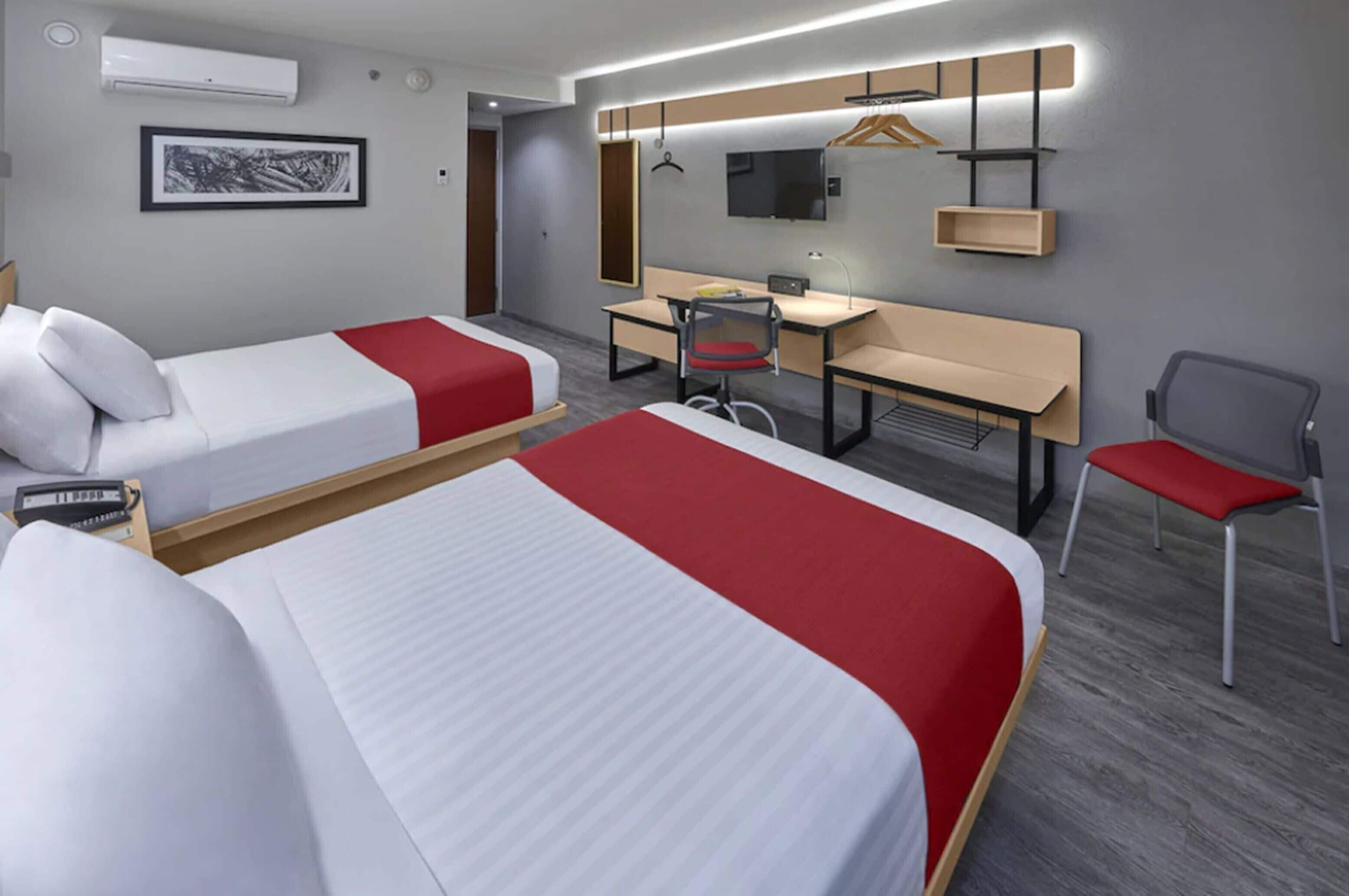 standard room, 2 double beds | premium bedding, in-room safe, desk, iron/ironing board