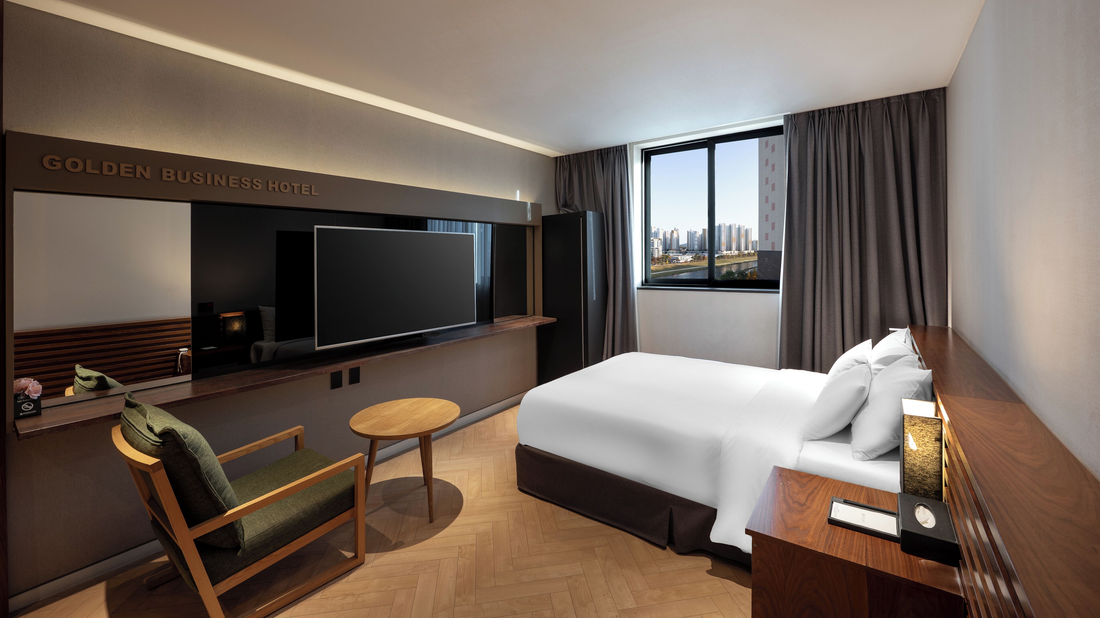 华丽双人房, 城市景观 | 羽绒被、免费 WiFi