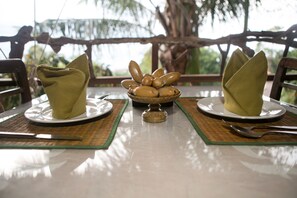 Breakfast, lunch, dinner served; international cuisine, garden views