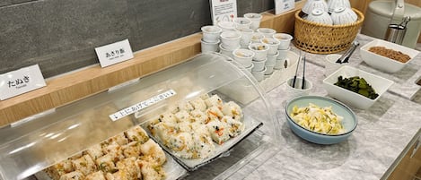 Gratis frukostbuffé varje dag