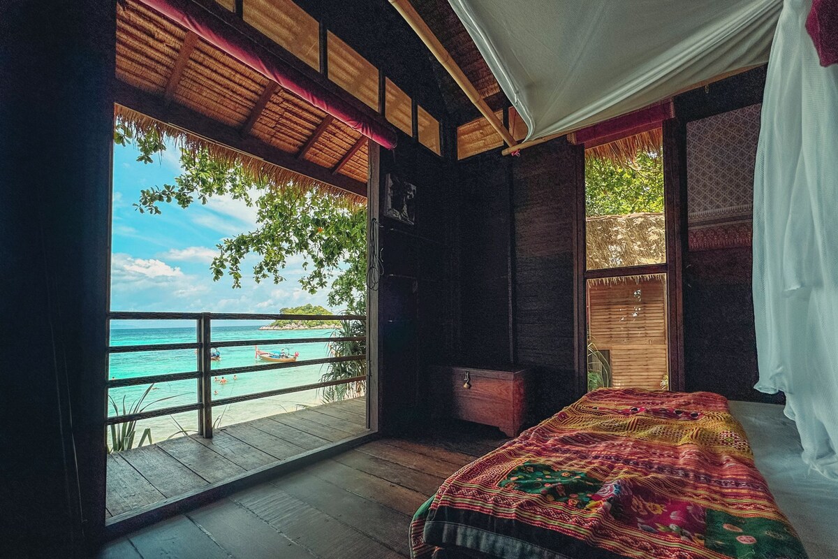 Beach Front Breezy | In-room safe, individually decorated, bed sheets