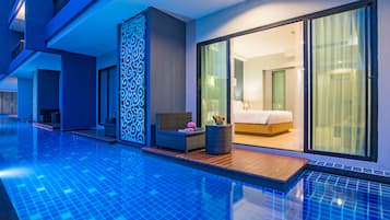 Deluxe Room, Pool Access | In-room safe, desk, blackout curtains, free WiFi