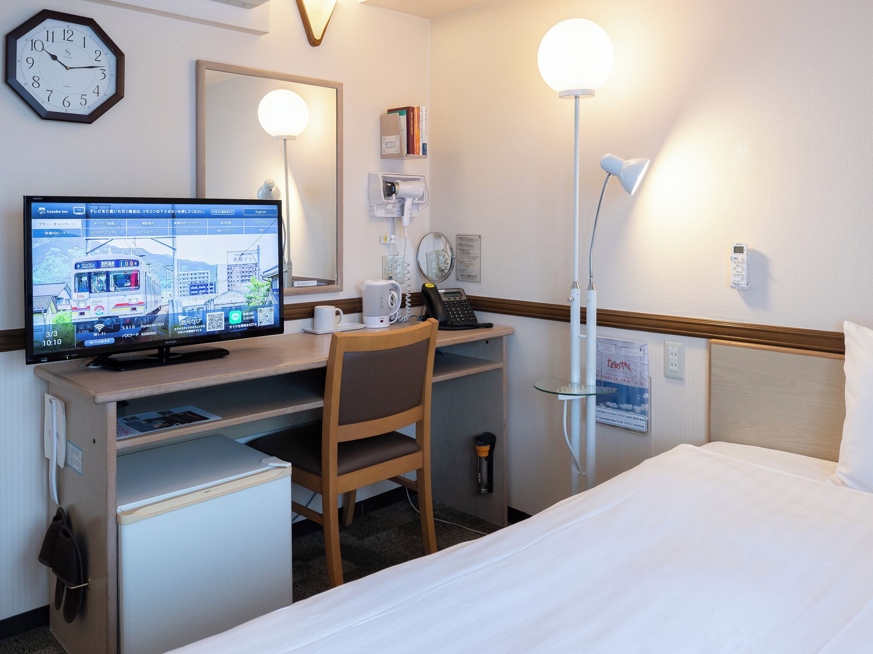 Wi-Fi gratis dan seprai linen