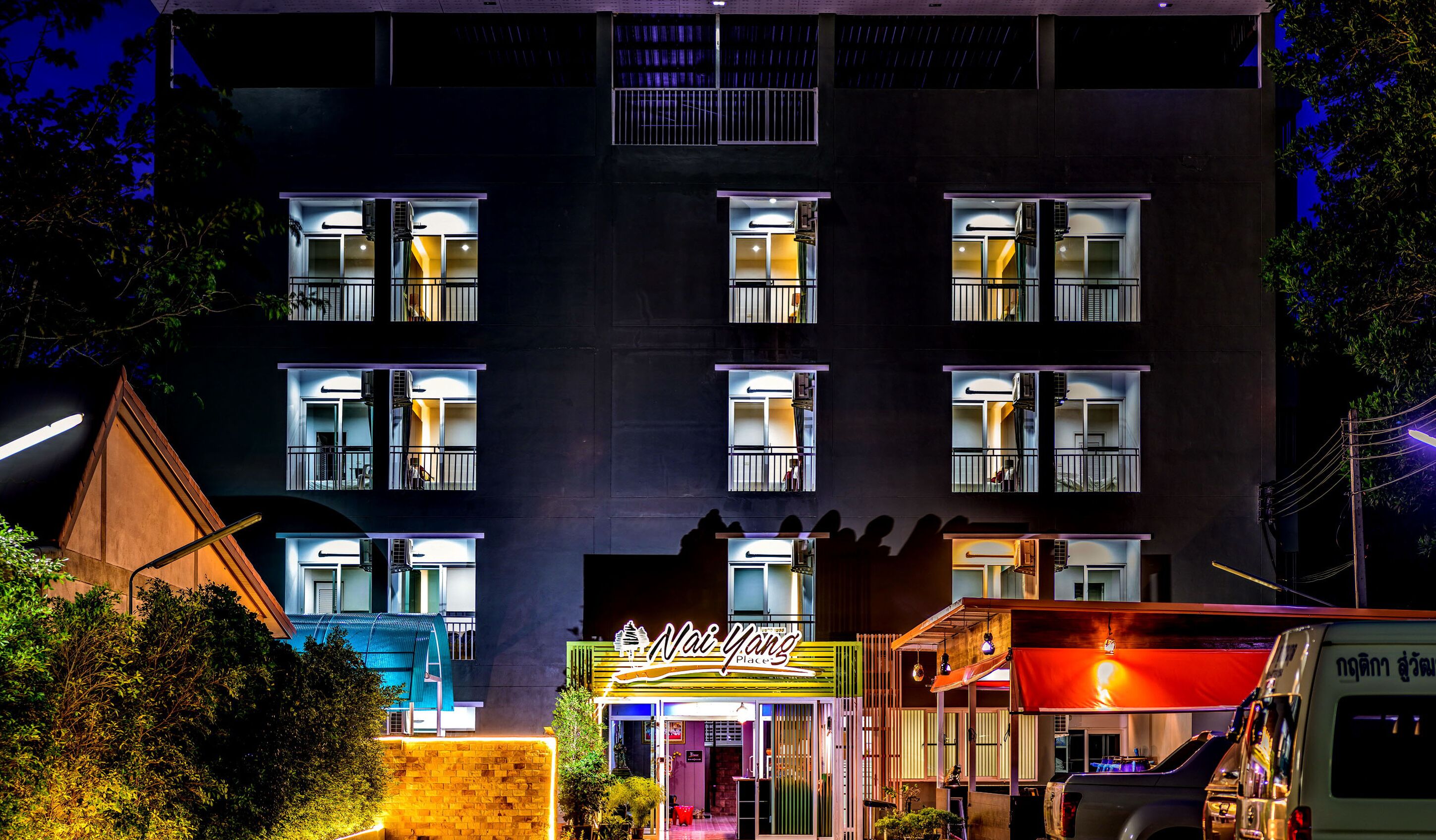 front of property – evening/night