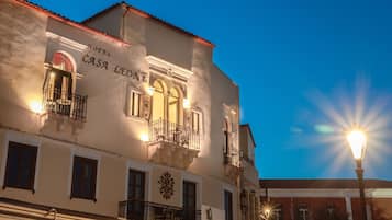 Front of property – evening/night