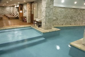 Indoor pool, a heated pool