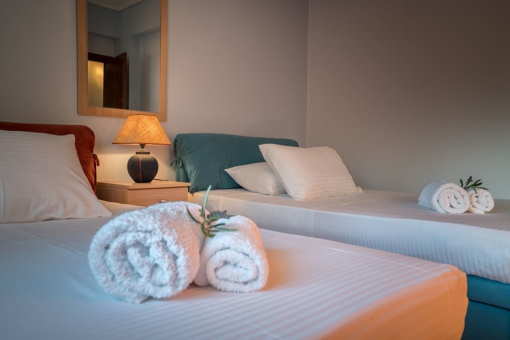 3 habitaciones y ropa de cama de alta calidad 
