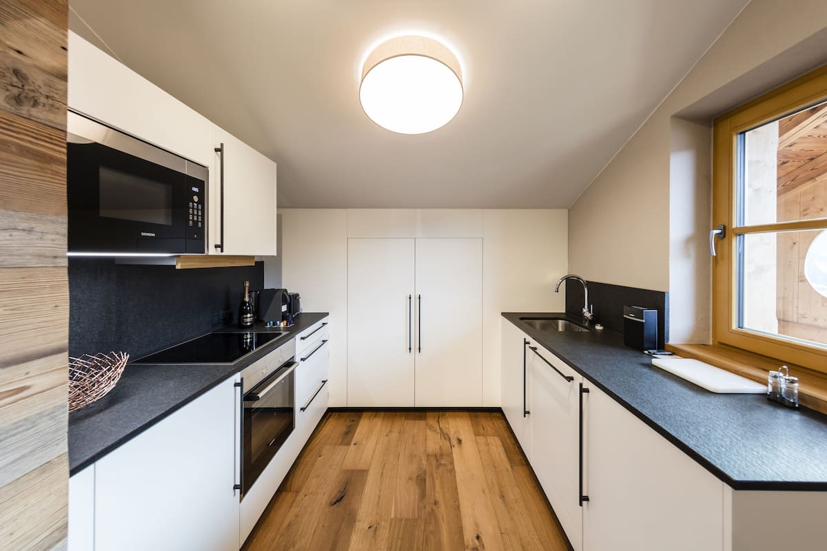 deluxe apartment (lodge v, incl. cleaning fee) | private kitchen | fridge, microwave, stovetop, dishwasher