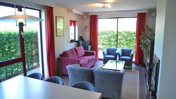TV, fireplace, DVD player