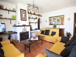 TV, fireplace, DVD player