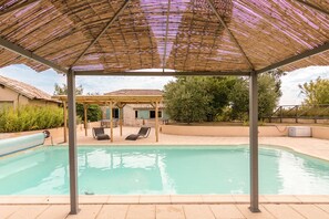 A heated pool