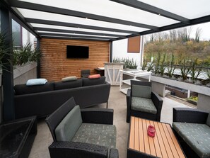 Terrace/patio - Apartment in Schin op Geul with Sauna (Walem)