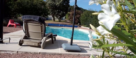 A heated pool