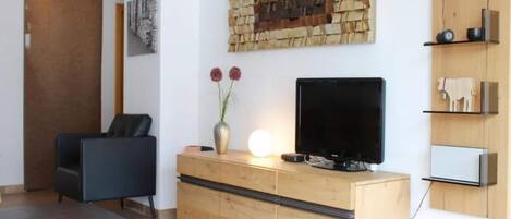 TV, fireplace, DVD player
