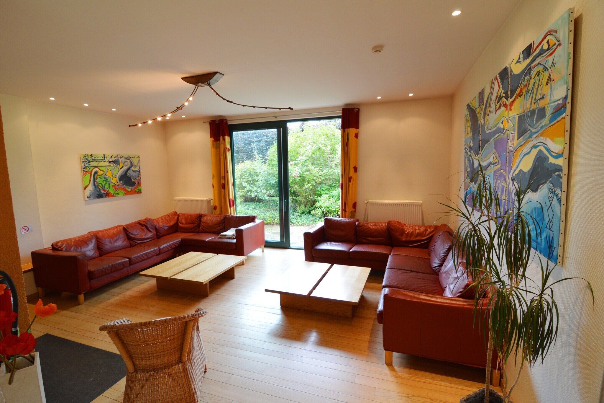 TV connectée, cheminée, lecteur de DVD, baby-foot