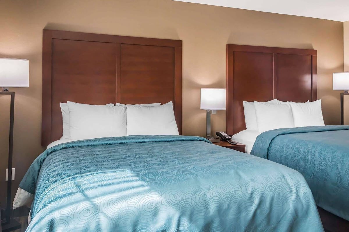 Premium bedding, pillowtop beds, iron/ironing board