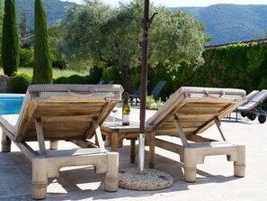 Terrace/patio - Oppède Villa with Private Pool (Oppède)