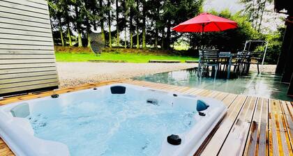 Charming chalet saunallinen sydämessä Ardennien