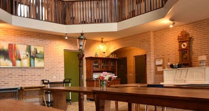 Authentic Farmhouse in Pingjum with Hot Tub