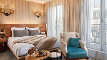 Superior tweepersoonskamer | Lakens van Egyptisch katoen, luxe beddengoed, een minibar