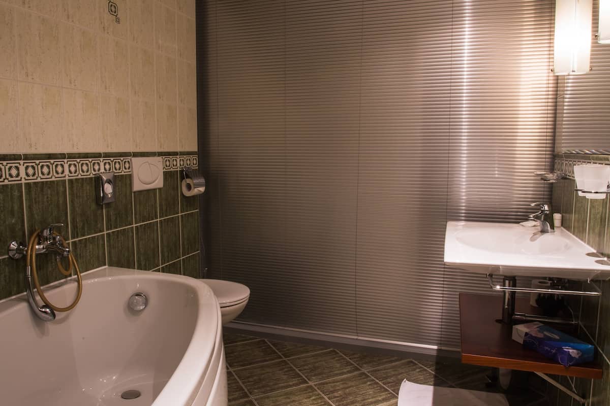 exclusive suite | bathroom | free toiletries, hair dryer, towels
