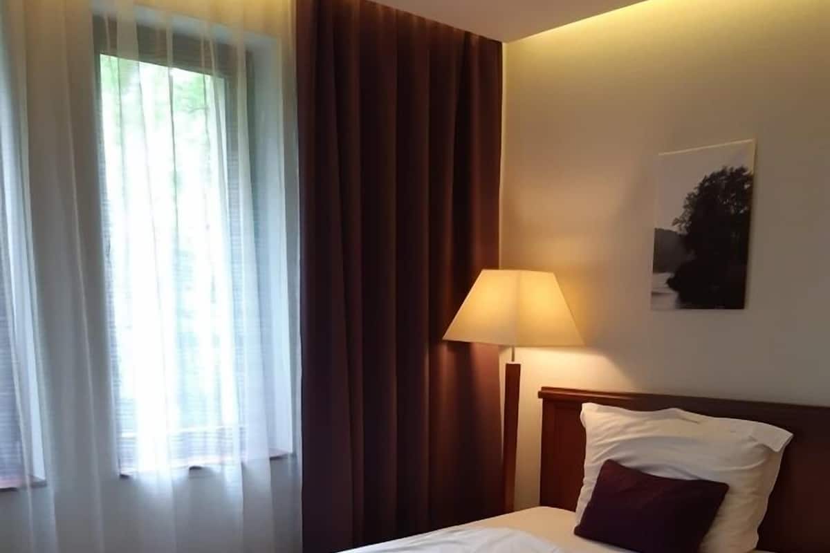 Standaard eenpersoonskamer | Een kluis op de kamer, een bureau, extra bedden (toeslag), gratis wifi