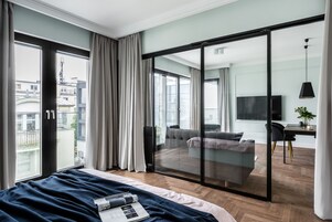 Superior apartman | Egyedi dekoráció, egyedi berendezés, vasaló/vasalódeszka és ágynemű