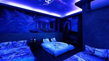 Family Room (3D Embossed) | 1 bedroom, down comforters, individually furnished, desk