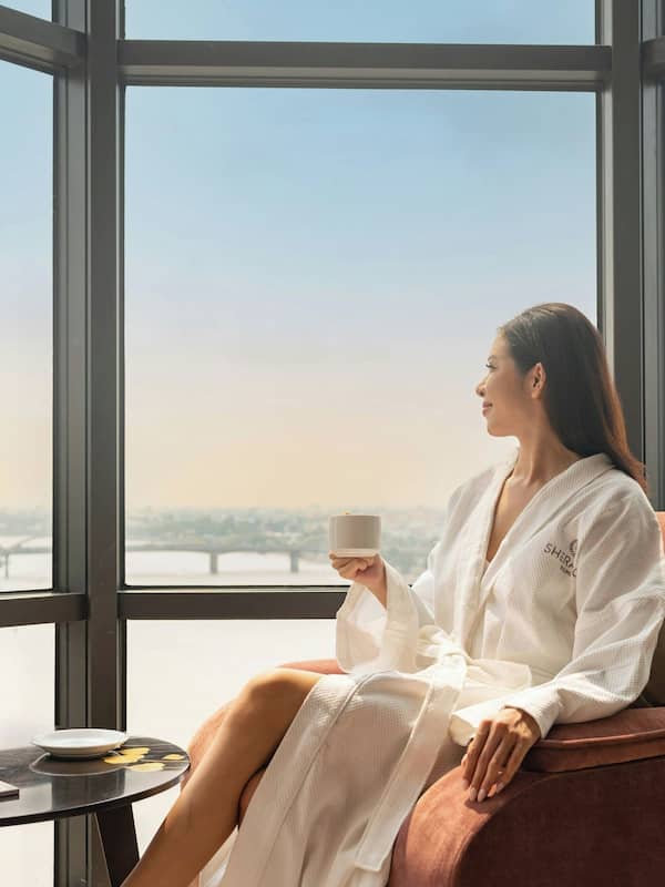 Sauna, steam room, body treatments, facials