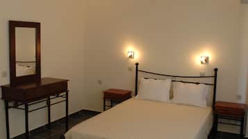 Iron/ironing board, free cots/infant beds, free WiFi, bed sheets
