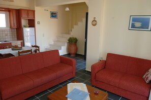 Villa, 2 Bedrooms, Private Pool | Living area | Flat-screen TV - Harmony Villas (Lefkada)