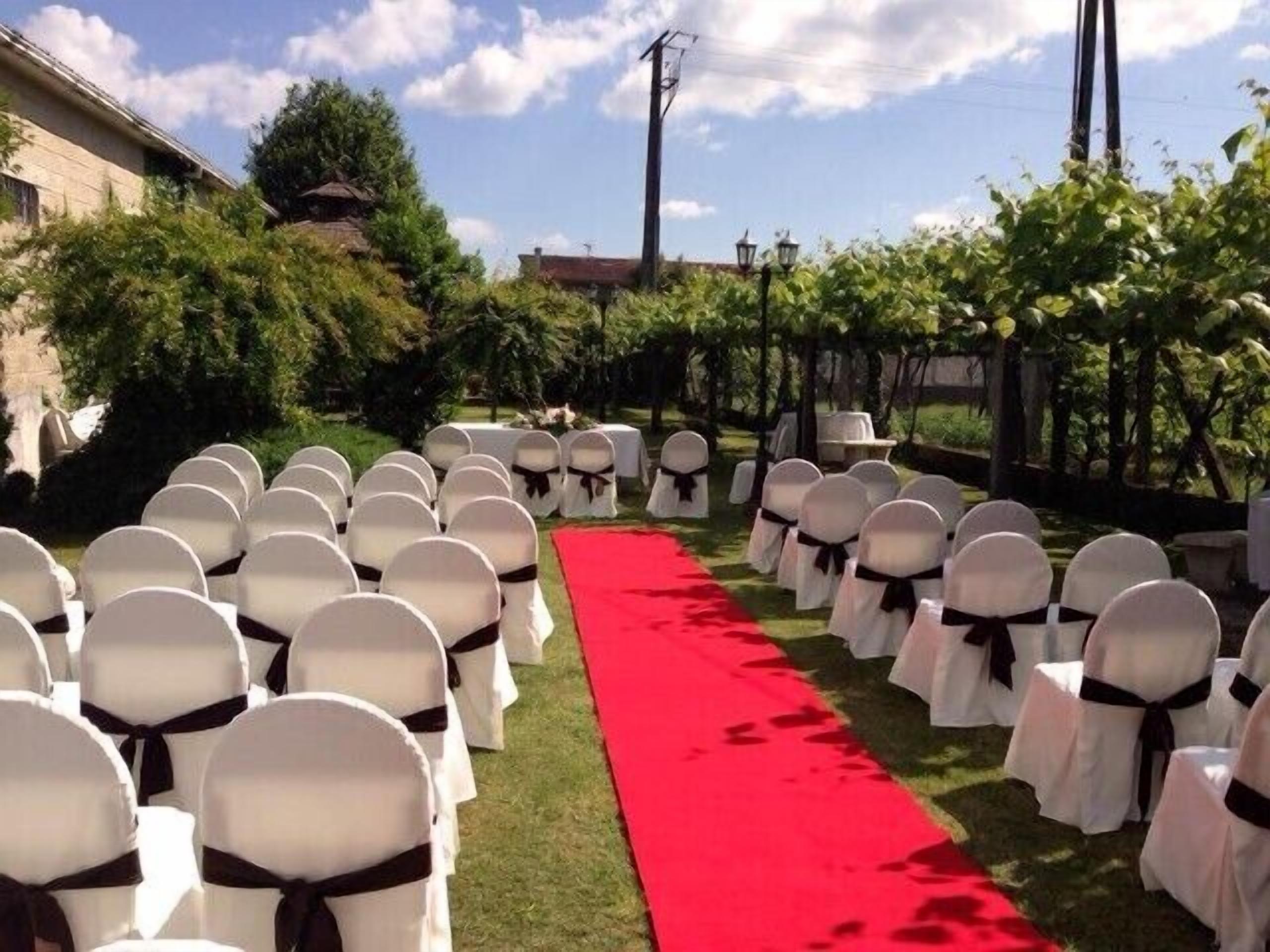 outdoor wedding area