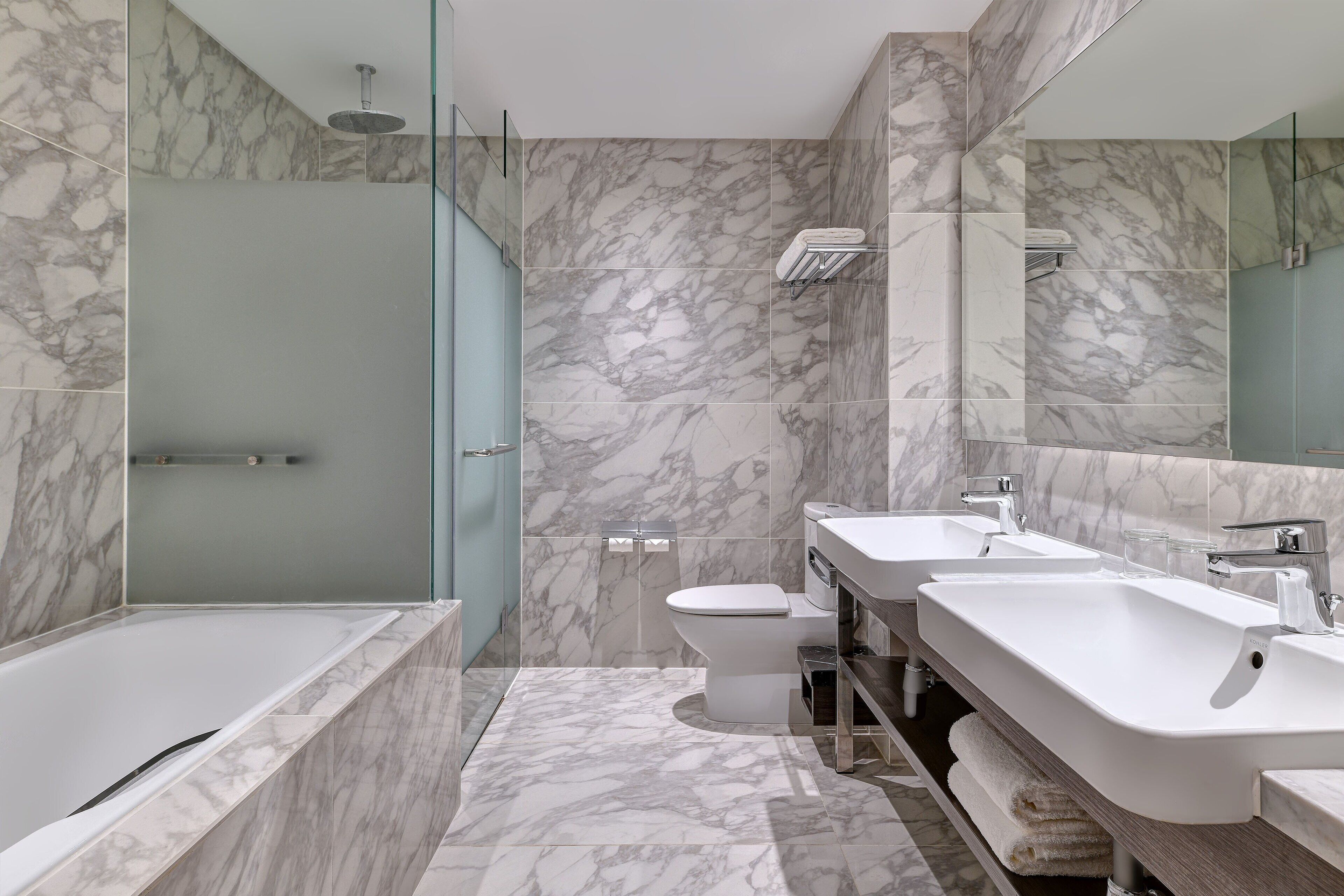 free toiletries, hair dryer, bathrobes, slippers