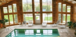 Indoor pool, seasonal outdoor pool