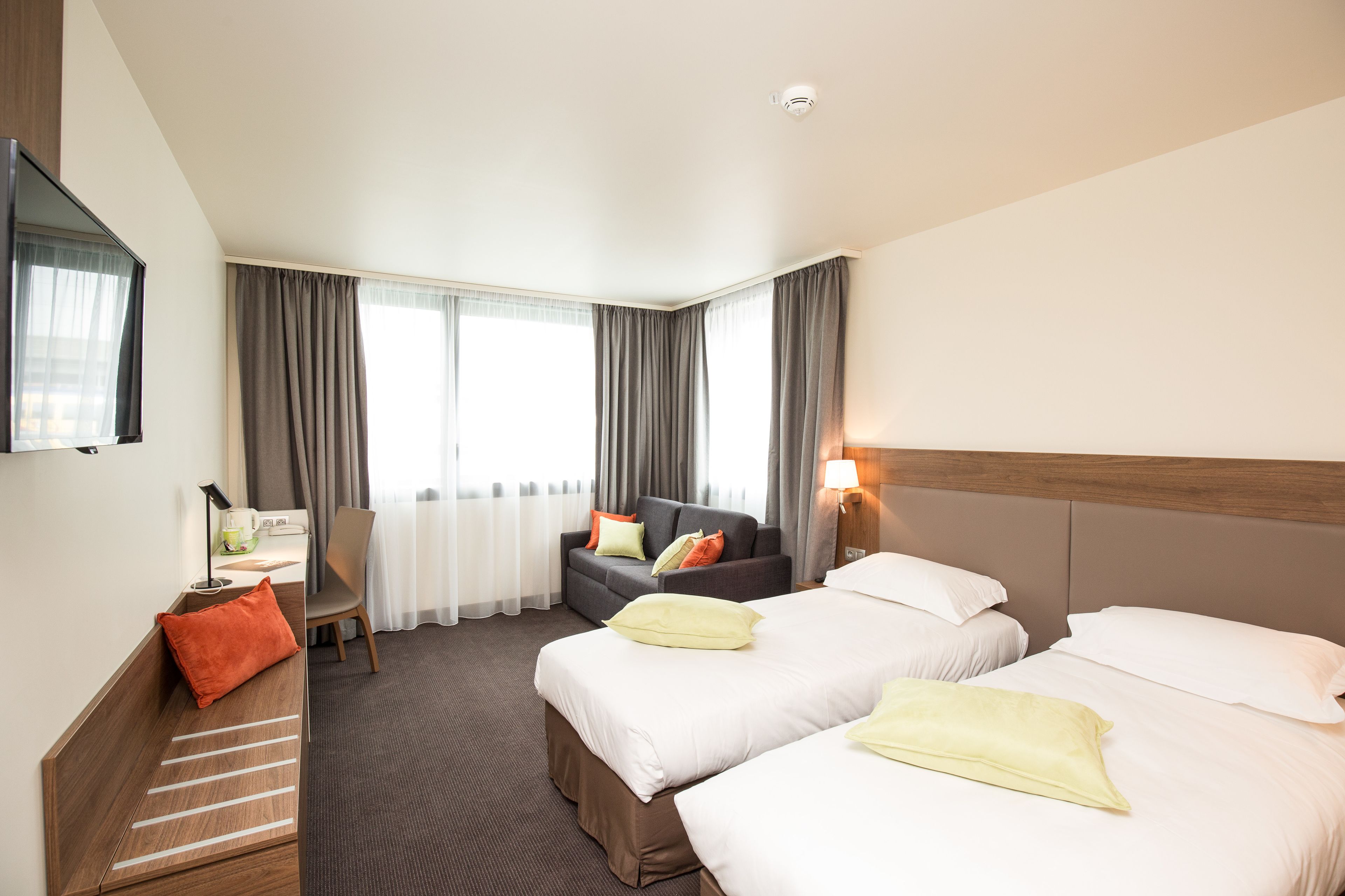 next generation, room, 2 single beds | 1 bedroom, premium bedding, desk, blackout curtains