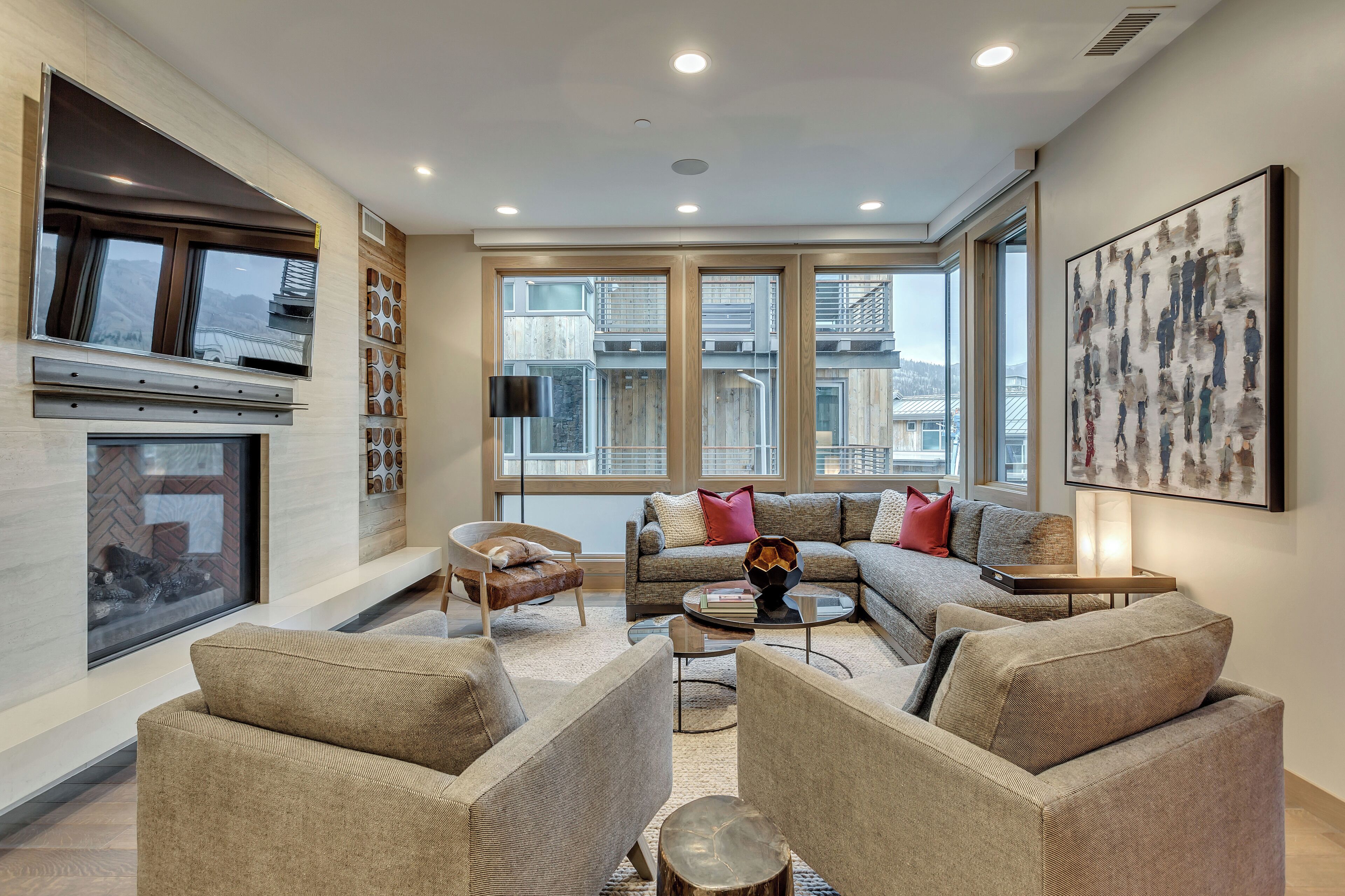Premium Suite, 3 Bedrooms (Queen Hotel) | Living area | Flat-screen TV