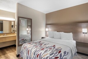 Een strijkplank/strijkijzer, gratis wifi, beddengoed