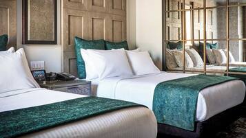 Egyptian cotton sheets, premium bedding, pillow-top beds, in-room safe