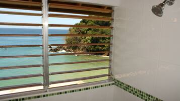 Apartment, 2 Bedrooms, 2 Bathrooms, Sea View | Bathroom shower