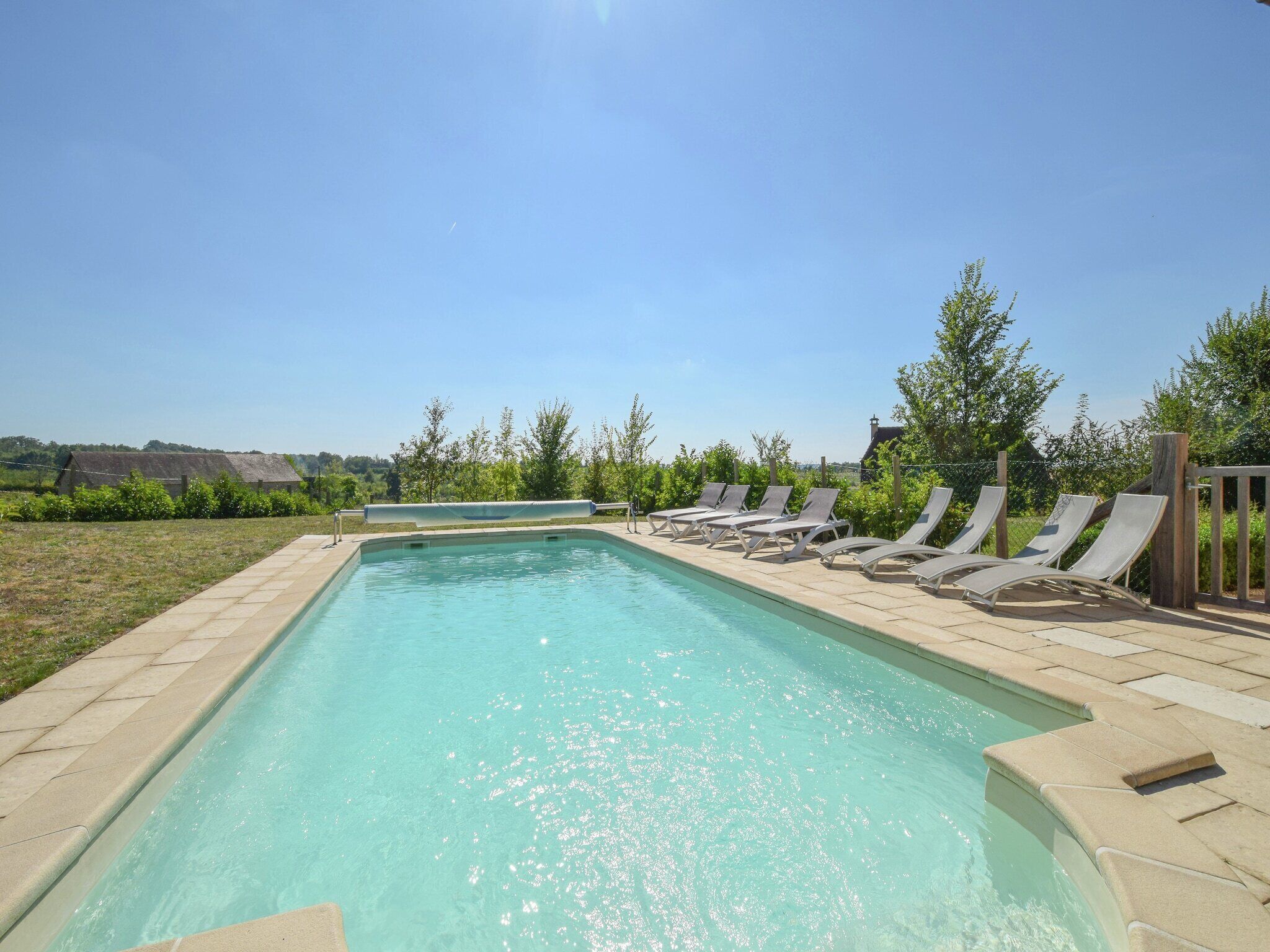 A heated pool
