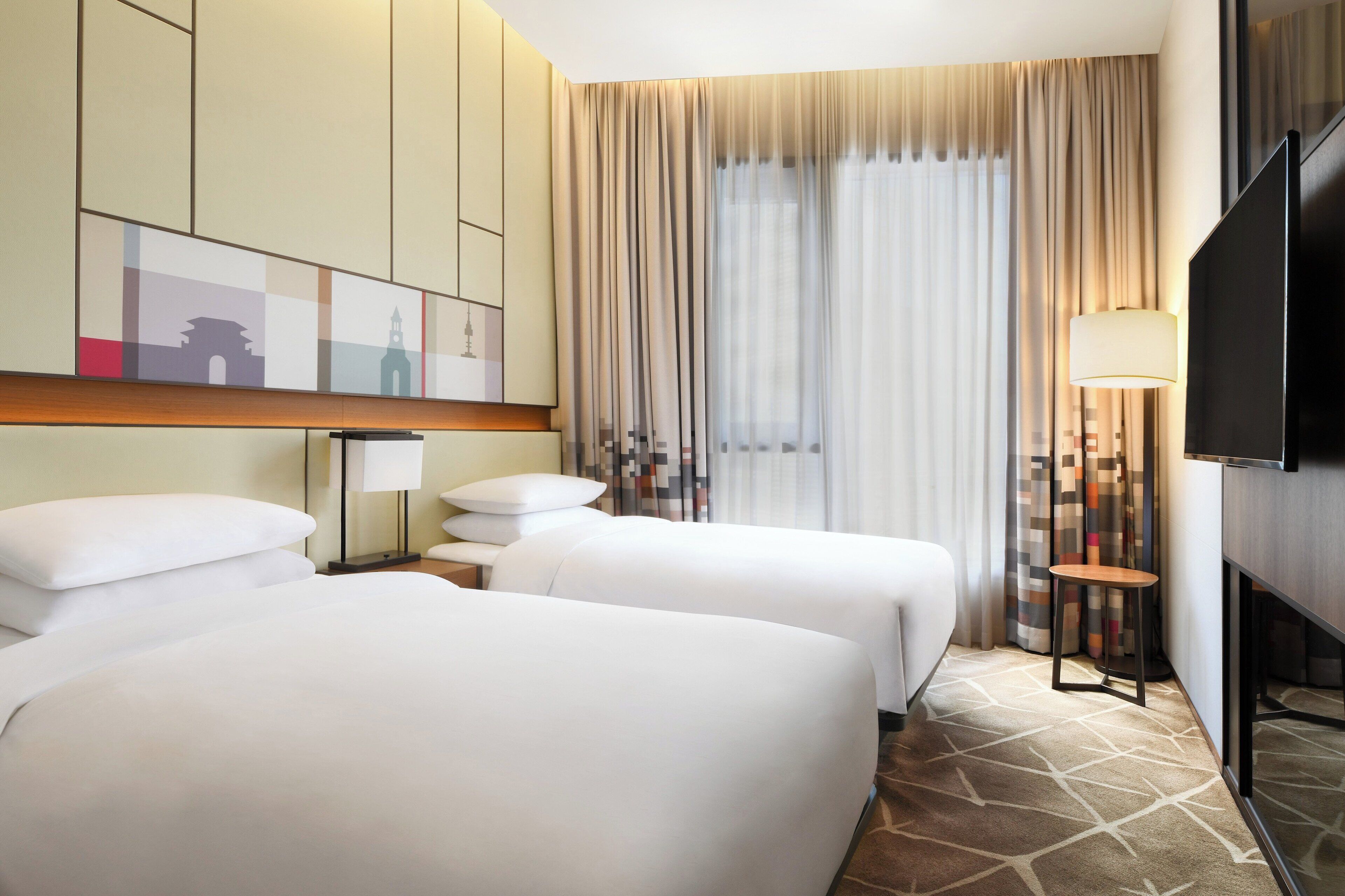 breezy, suite, 2 single beds, non smoking | 1 bedroom, premium bedding, down duvets, in-room safe