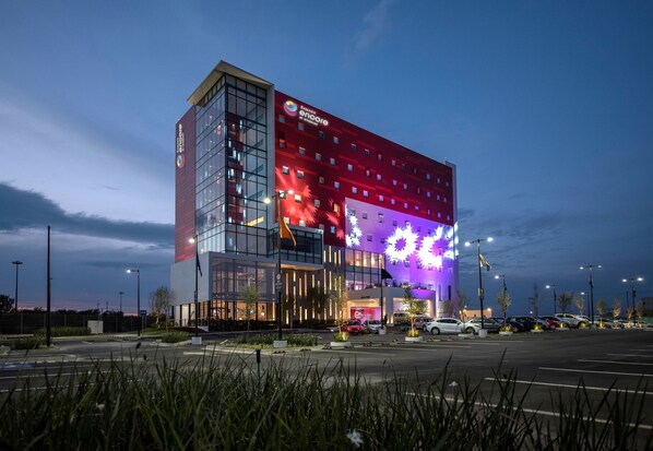 Front of property – evening/night