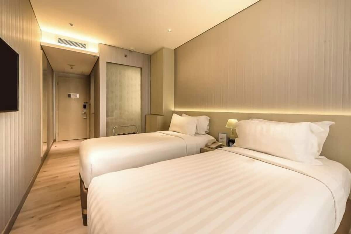 1 habitación y ropa de cama de alta calidad