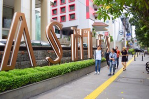 Vue sur la campagne depuis l’hébergement