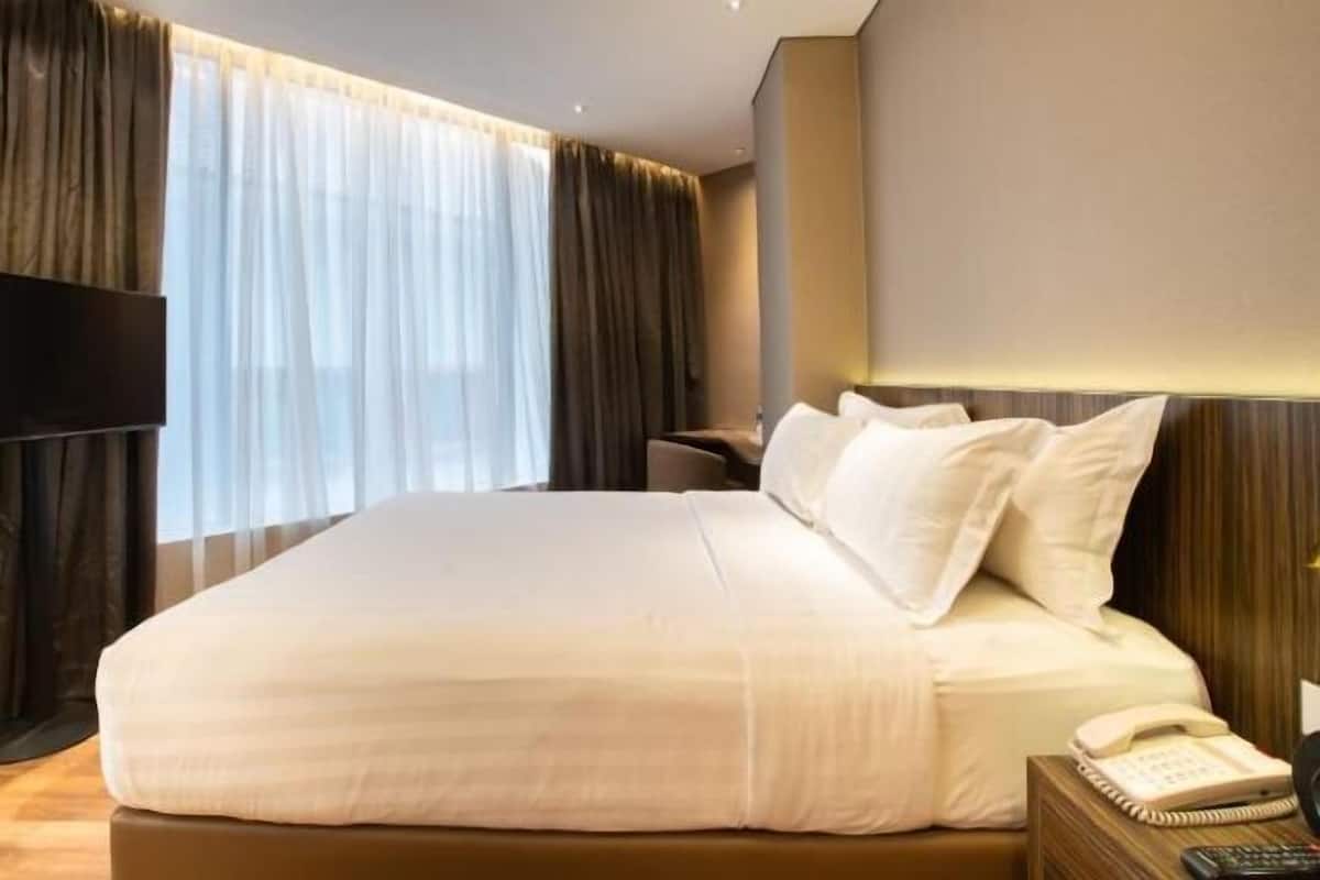 1 habitación y ropa de cama de alta calidad