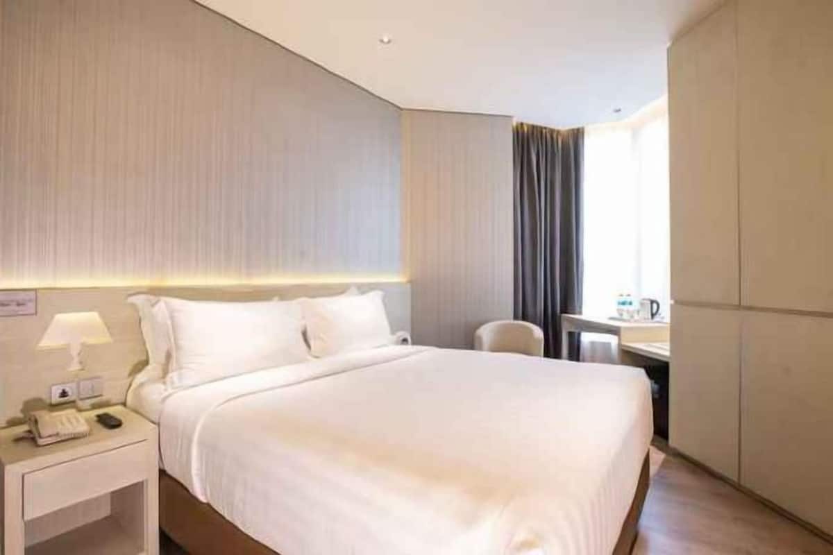 1 habitación y ropa de cama de alta calidad